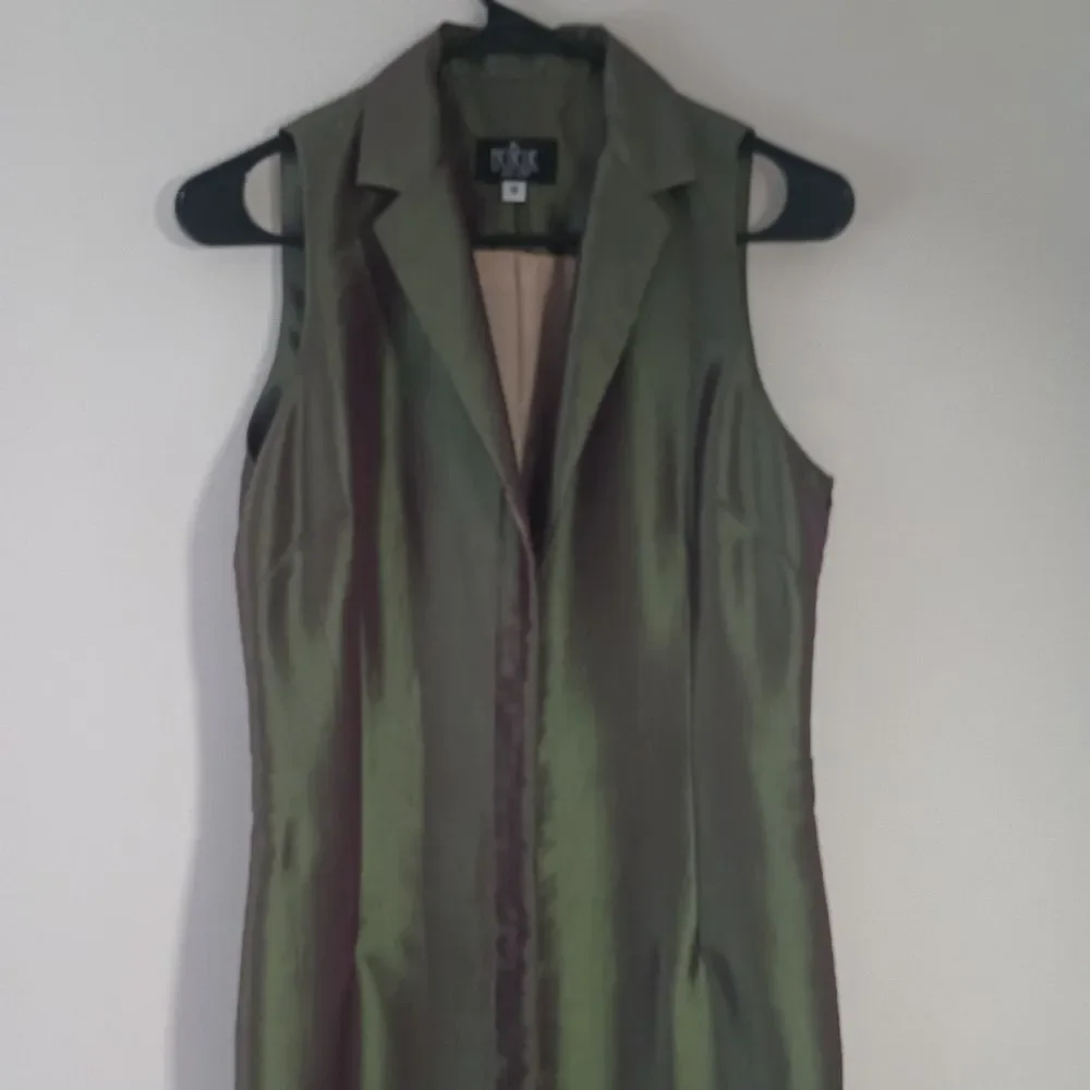 VINTAGE Benelle Button Down Dress/ Vest - Picture 8 of 12